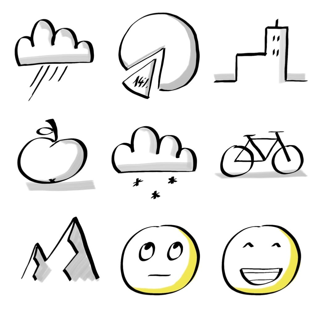 Sketchnote Icon Set 9x9